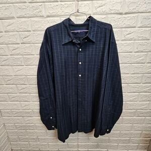 Ralph Lauren Men's Shirt 2XB BIG Plaid Long Sleeve ZB